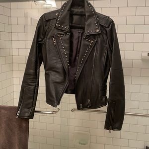 Faux leather jacket